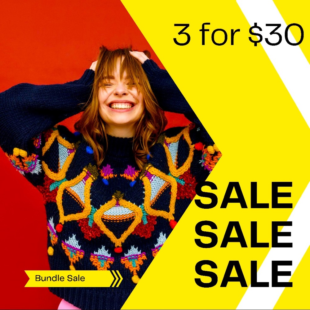 3 for $30 sale!!!